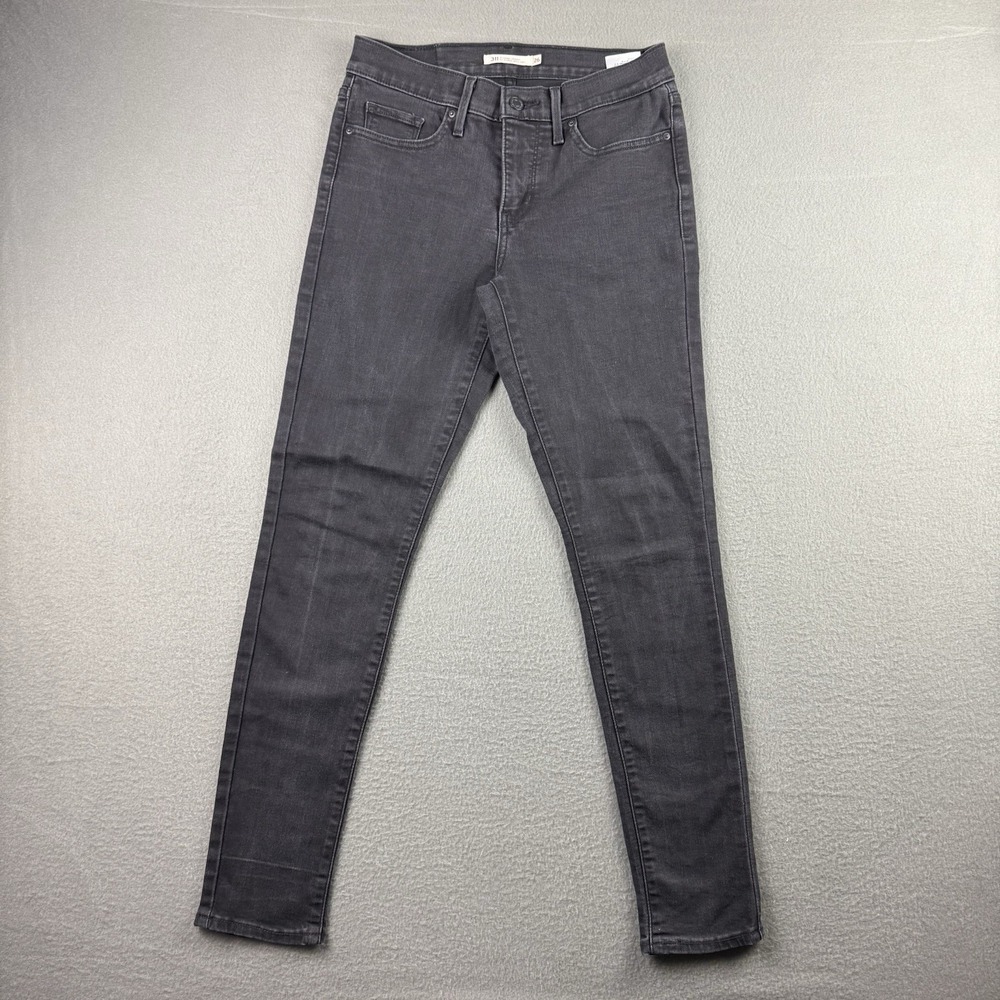 Levis 311 Shaping Skinny Jeans Womens 26 Black‎ Stretch Denim